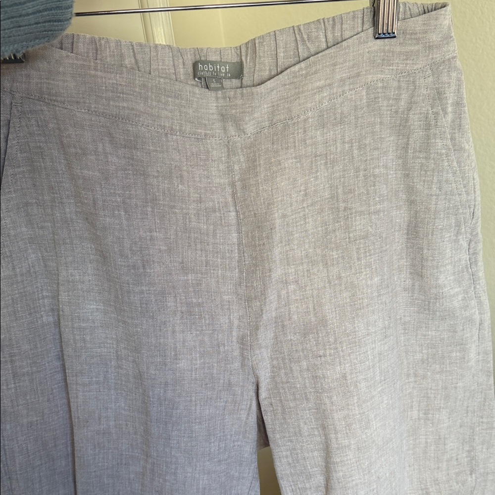 Habitat clothes to live in small light gray linen pants - Picture 10 of 12